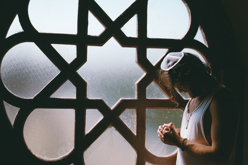 Exposición de kippot en el Museo Judío de Béjar