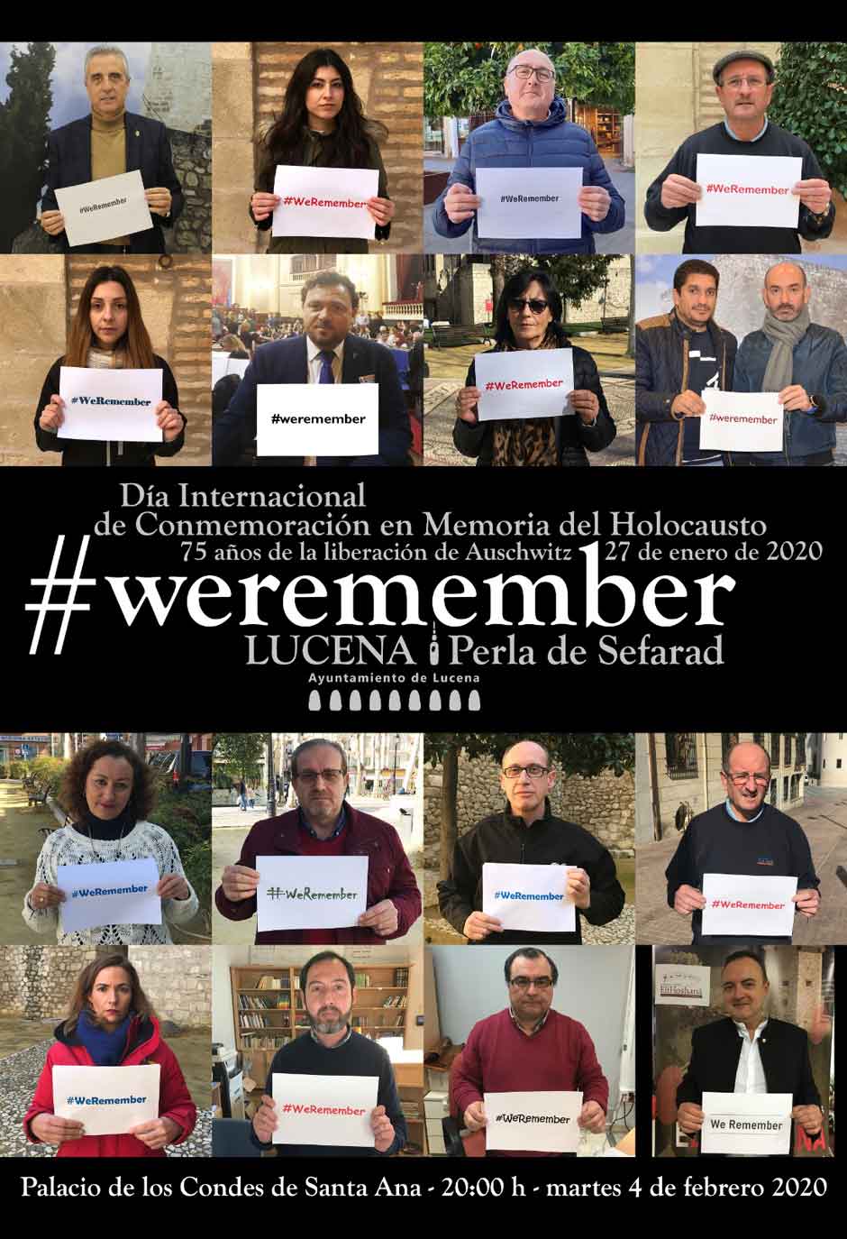 Actos conmemorativos en memoria del Holocausto de la Red de Juderías