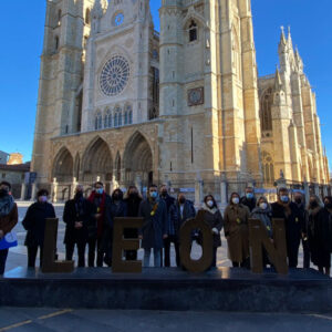 Los representantes de las ciudades de la Red de Juderías disfrutaron del legado judío de León | Red de Juderías de España Caminos de Sefarad