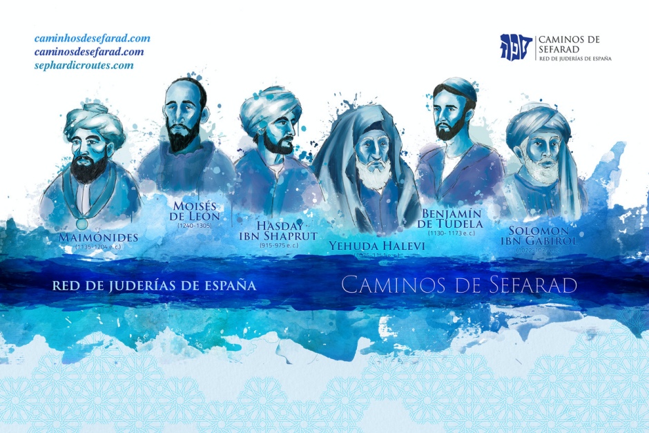 personajes ilustres cultura sefarad en el stand Red de Juderías de España en Fitur 2024